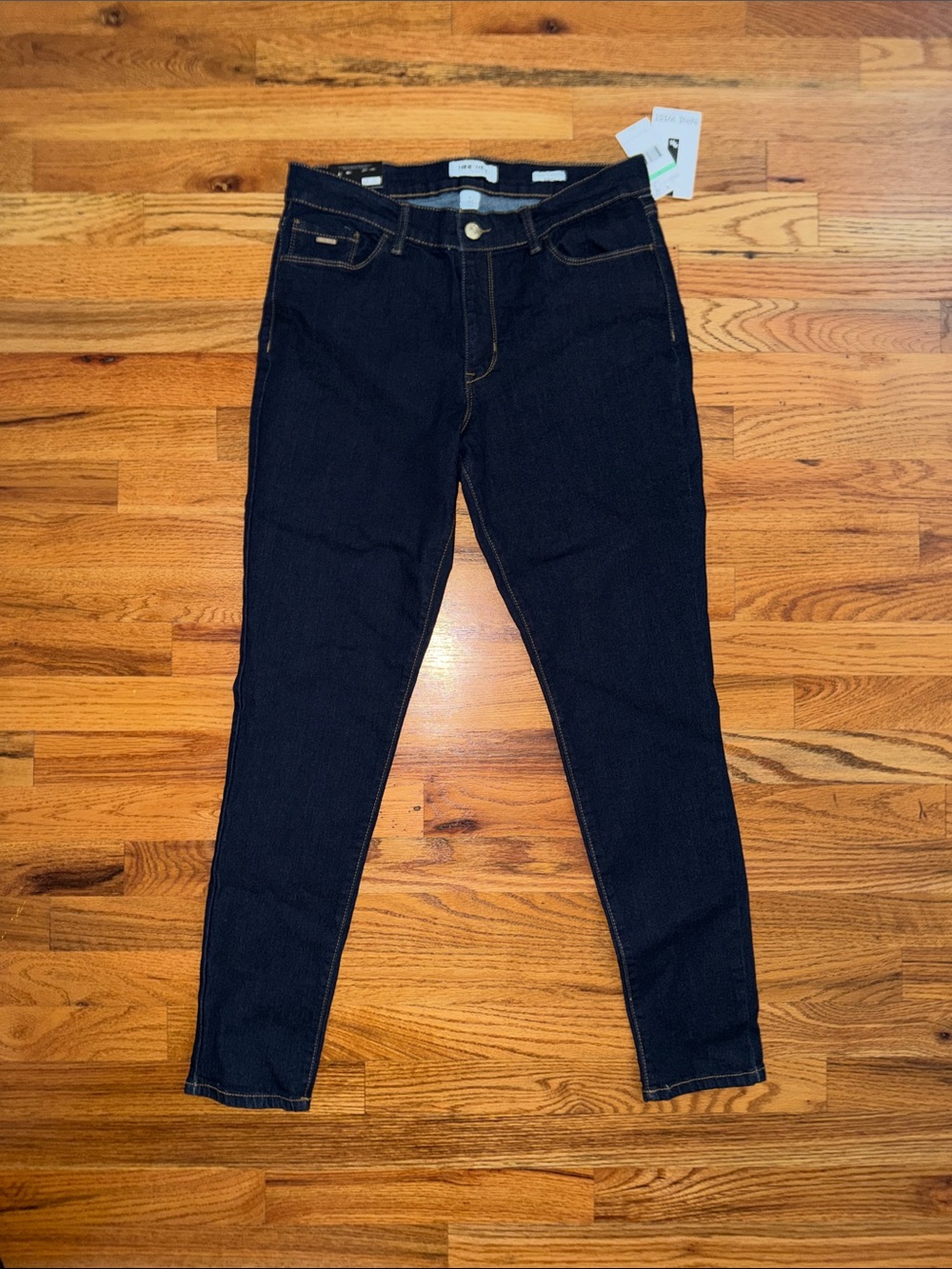 Nine West Cigarette Mid Rise Skinny Dark Denim Jeans Size 8 NWT